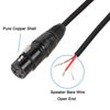 Picture of MEIRIYFA XLR Cable Microphone Cable 3pin XLR Pigtail Bare Wire Open End Gold Plated XLR Connector Speaker Cord Replacement Audio Cable for DJ/PA Amplifier Subwoofer-0.5M (XLR Female)