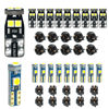 Picture of 12V White T5 37 74 73 2723 2721 T10 158 168 194 2825 with Socket Instrument Cluster Light LED Bulb Replacement Dashboard Panel Gauge Indicator Lamp PC74 PC37 PC118 PC168 PC175 PC194 PC195 PC160 PC161