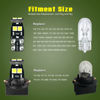 Picture of 12V White T5 37 74 73 2723 2721 T10 158 168 194 2825 with Socket Instrument Cluster Light LED Bulb Replacement Dashboard Panel Gauge Indicator Lamp PC74 PC37 PC118 PC168 PC175 PC194 PC195 PC160 PC161