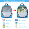 Picture of Accmor Toddler Backpack with Leash, Baby Backpacks with Anti Lost Wrist Link, Cute Mini Kids Backpack Leash Walking Harness for Travel, Small Excavator Backpack Tether for Boys Girls 1-3 (Light Blue)