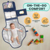 Picture of Portable Changing Pad for Baby, Travel Diaper Changing Pad for Newborn, Large Waterproof Baby Changing Mat, Foldable & Detachable Diaper Changing Station with Baby Wipes Pockets, Baby Stuff by Pillani