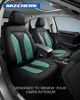 Picture of Skechers Memory Foam™ Car Seat Covers, Hexcomb Breathable Thick Seat Covers Two Front Seat Covers, Airbag Compatible, Automotive Comfort & Protection for Most Cars,Van,Trucks, SUVs (Green,Two Front)