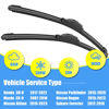 Picture of Gavimnal® 26"+17" Silicone Wiper Blades Replacement For Honda CRV 2017-2022 Nissan Pathfinder 2013-2020 Rogue 2015-2023 Subaru Forester 2012-2018,All-Season Front Windshield Wiper Blades(Set of 2)