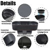 Picture of Coin Side Pocket Console Side Pocket Leather Cover Car Cup Holder Auto Front Seat Organizer Cell Mobile Phone Holder (Slim-Black)