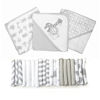 Picture of Spasilk Bath Hooded Towels & Baby Washcloths Set, Baby Bath Essentials for Everyday Use, 23-Piece Gift Set, Gray Lion