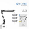 Picture of NEEWER Microphone Arm Stand, Suspension Boom Scissor Mic Arm Stand with 3/8" to 5/8" Screw and Cable Ties Compatible with Blue Yeti Snowball Yeti X Quadcast, etc. Max Load 3.3lb/1.5kg (Black)