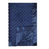 Picture of Pro Goleem Baby Soft Minky Dot Blanket with Silky Satin Backing Baby Gifts for Boys and Girls (Navy Blue, 30’’ x 40’’)