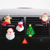 Picture of ZOSTLAND Christmas Tree Car Decorative Clip,Cute Reindeer Auto Air Fresheners Vent Clip,Lovely Snowman Automotive Interior Decoration Accessories,Santa Claus Car Decor Gift (5Pcs Christmas)