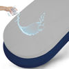 Picture of Waterproof Bassinet Sheets Fit for Halo, Dream on Me, Ingenuity, Fisher Price, Delta, Graco and Other Oval Bassinet Mattress, 2 Pack, Ultra Soft Microfiber Sheets, Grey & Navy