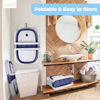Picture of BEBELEH™ Collapsible Baby Bathtub - Bathtub + Baby tub Sling + Newborn Sling - Baby Bathtub Newborn to Toddler 0-24 Months - The Ultimate Travel Baby Bath Tub and Everyday Use! (Blue)