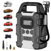 Picture of Tire Inflator Portable Air Compressor, 150 PSI Cordless Air Pump for Car Tires, Electric Auto-Off Air Pump with Digital Pressure Gauge for Car, Motorcycle, Bike, Ball