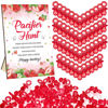 Picture of Thyle 51 Pcs Pacifier Hunt Baby Shower Games Include Pacifier Hunt Sign and 50 Acrylic Pacifiers for Baby Shower Game Decoration Gift Sets Gender Reveal Party Decor(Strawberry)