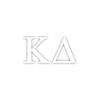 Picture of Pro-Graphx Kappa Delta Greek Sorority Sticker Decal, 2.5 Inches Tall, White