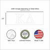 Picture of Pro-Graphx Kappa Delta Greek Sorority Sticker Decal, 2.5 Inches Tall, White
