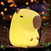 Picture of FAMIDUO Capybara Cute Night Light, LED Squishy Novelty Animal Night Lamp, 2 Levels Dimmable Nursery Bedroom Nightlight for Kids, Rechargeable Touch Lamp, Dorm Decor, Baby Boys Girls Gifts