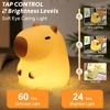 Picture of FAMIDUO Capybara Cute Night Light, LED Squishy Novelty Animal Night Lamp, 2 Levels Dimmable Nursery Bedroom Nightlight for Kids, Rechargeable Touch Lamp, Dorm Decor, Baby Boys Girls Gifts