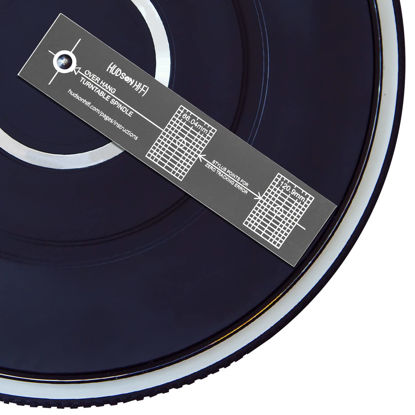 Picture of Hudson Hi-Fi Turntable Phonograph LP Phono Cartridge Stylus Alignment Protractor Tool (Protactor Mirrored)