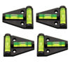 Picture of 4Pcs RV T Level Cross Check Levelers Bubble Levels Use for RVs, Camper, Travel Trailer, Tripods, Camera, Telescope, Photography, Wood Shop, Table, 3D Printer (Black)