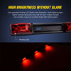 Picture of Nilight TL-11 1PC Red 9 LED ID Bar Marker Tail Black Stainless Steel Bracket for Truck Trailer Boat Identification Light