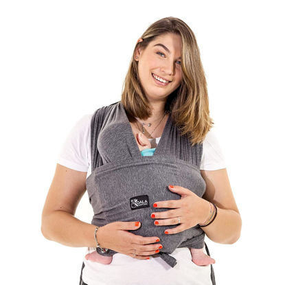 Picture of Koala Babycare Baby Carrier Wrap, Easy to Wear As a T-Shirt - Baby Wearing Wrap One Size Fits All - Newborn Wrap Carrier Up to 22lbs