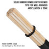 Picture of Jazz Drum Sticks Drumsticks Bamboo Punk Drum Sticks for Jazz Folk Music (black)