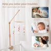 Picture of Baby Crib Mobile Arm - Wooden Baby Mobile Crib Holder 31 inch for Mobile Hanging Baby Crib Attachment for Nursery Decor