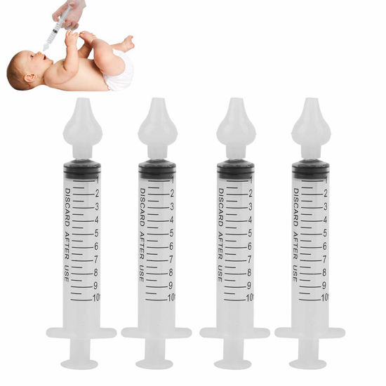Picture of Baby Nasal Aspirator, 2 Box Professional Syringe Baby Nasal Irrigator Infant Nose Cleaner Rinsing Device with Cleanable and Reusable Silicone Nasal Suction Tip