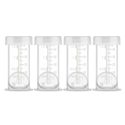 Picture of Maymom 1.5 Oz Container Designed for Colostrum & Milk Storage; Leak Proof Lids, Breastmilk Freezer or Refrigerator Storage, Made Without BPA; 4pc/pk