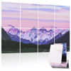 Picture of Tutmyrea Art Acoustic Panels, 48"X32" Sound Proofing Padding, 8 Pack Decorative Acoustical Soundproof Wall Panels, Self-adhesive Sound Absorbing Panels for Recording Studio (Purple Snow Mountain)