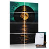 Picture of Tutmyrea 8 Pack Art Acoustic Panels, 48"X32" Self-adhesive Soundproof Wall Panels, Decorative Sound Absorbing Panels, Acoustic Treatment for Studio Home Office (Retro Record Sunset)