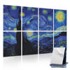 Picture of Tutmyrea 8 Pack Art Acoustic Panels, 48"X32" Self-Adhesive Soundproof Wall Panels, Decorative Sound Absorbing Panels, Acoustic Treatment for Studio Home Office (Starry Night)