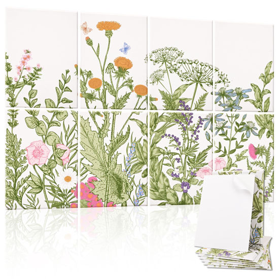 8 Pack Art Acoustic Panels - 48x32 Inch Sound Absorbing Wall Panels, Old Dry Leaf Design, Noise Reduction For Office/Studio