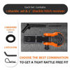 Picture of AUTOBOTS Tow Hitch Receiver 2", 45,000 Lbs Break Strength Heavy Duty Receiver with 5/8" Screw Pin, 3/4 Shackle, Towing Accessories for Vehicle Recovery Off-Road Orange&Black