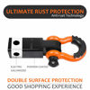 Picture of AUTOBOTS Tow Hitch Receiver 2", 45,000 Lbs Break Strength Heavy Duty Receiver with 5/8" Screw Pin, 3/4 Shackle, Towing Accessories for Vehicle Recovery Off-Road Orange&Black