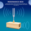 Picture of TENFLY 432 Hz Tuning Fork Paired with Elegant Wooden Resonator for Ultimate Meditation Experience