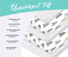 Picture of 100% Organic Cotton Fitted Sheets for Graco Pack n Play, Babyletto, Pamo Babe, Hiccapop, Dream on Me, Evenflo, Baby Trend, Hygge Hush Portable/Mini Crib/Playards