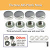 Picture of BGGTMO Chrome License Plate Screw Caps-Gloss Finish Screw Covers and License Plate Bolts, Rust Resistant License Plate Frames Hardware, Machine Plate Bolt Fastener Kits
