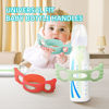 Picture of (3-Pack) Bottle Handles for Dr Brown Baby Bottles with Easy Grip Handles to Hold Their Own Bottle - BPA-Free Soft Silicone (Blue Green Red, Wide-Neck)