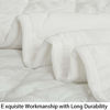 Picture of NTBAY Down Alternative Oversized Toddler Comforter, Super Soft and Warm Solid Color Baby Crib Quilted Blanket, 43x60 inches, White