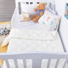 Picture of NTBAY Down Alternative Oversized Toddler Comforter, Super Soft and Warm Solid Color Baby Crib Quilted Blanket, 43x60 inches, White