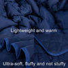 Picture of NTBAY Down Alternative Oversized Toddler Comforter, Super Soft and Warm Solid Color Baby Crib Quilted Blanket, 43x60 inches, Navy Blue