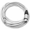 Picture of Seismic Audio - SATRXL-F25White - 25 Foot White XLR Female to 1/4 Inch TRS Patch Cables- 25' Professional Audio Balanced XLR-F to 1/4" Patch Cord