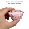 Picture of QBUC for Chevy Key Fob Cover with Keychain Soft TPU Protection Case Compatible with Compatible with 2021-2024 Chevy Tahoe Suburban GMC Yukon Denali Silverado 5-Buttons(Chrome Trim Pink)