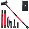 Picture of CARCAREZ 55" Extendable Snow Brush with Squeegee and Ice Scraper - Foam Grip - Auto Windshield Snowbrush - no Scratch Removal Tool - Car Truck SUV Winter Remover, Red