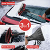 Picture of CARCAREZ 55" Extendable Snow Brush with Squeegee and Ice Scraper - Foam Grip - Auto Windshield Snowbrush - no Scratch Removal Tool - Car Truck SUV Winter Remover, Red