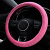 Picture of Valleycomfy Steering Wheel Cover for Women Bling Bling Crystal Diamond Sparkling Car SUV Wheel Protector Universal Fit 15 Inch (Rose,Standard Size(14" 1/2-15" 1/4))