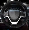 Picture of Valleycomfy Steering Wheel Cover for Women 15 1/2 inches-16 inches Bling Bling Crystal Diamond Sparkling for F150 F250 F350 Ram 4Runner Tacoma Tundra Range Rover (Black with Black Diamond)
