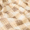 Picture of HardNok Muslin Bamboo Viscose Baby Blanket, Ultra Soft All-Purpose Unisex 43 x 43 inches(Warm Coffee Checkered)