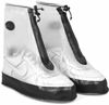 Picture of Rain Shoe Covers | Waterproof Shoe Covers for Men Women | Reusable Galoshes Overshoes (Clear/Black, 4X-Large)