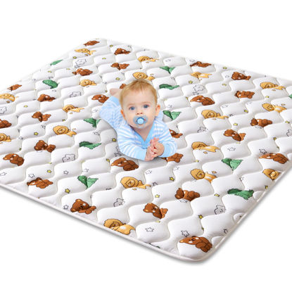 Picture of Premium Foam Baby Play Mat 50" X 50", Thicken One-Piece Baby Crawling Mat, Non-Slip Cushioned Baby Playmats for Infants, Babies, Toddlers, Washable Baby Mat for Floor